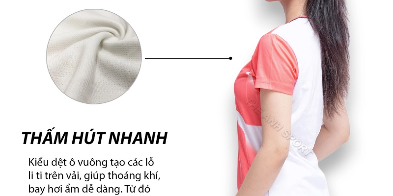 Áo Cầu Lông Co Giãn 4 Chiều